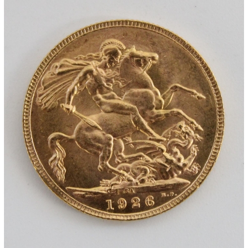 347 - Geo. V 1926 gold sovereign