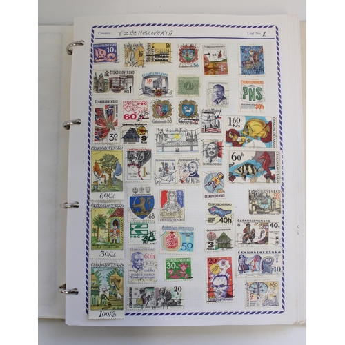 311 - Selection of all world stamp albums and folders of commem and defin, majority used (qty)