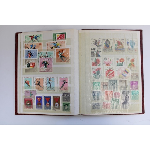 311 - Selection of all world stamp albums and folders of commem and defin, majority used (qty)