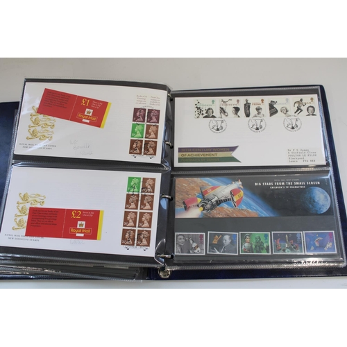 321 - Collection of 13 folders of FDCs with some mint presentation packs and loose Royal Mail stamp card s... 