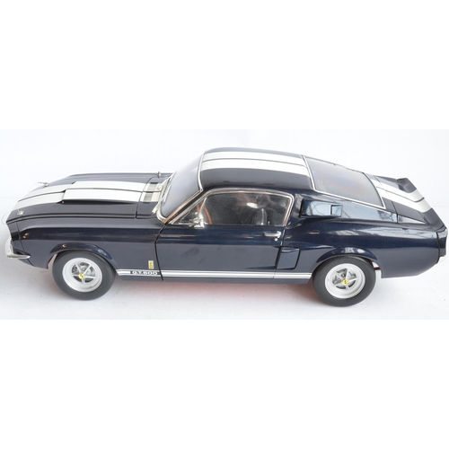 481 - Very well made 1/8th scale 1967 Shelby GT500 Mustang car model by DeAgostini Publications as built f... 