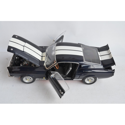 481 - Very well made 1/8th scale 1967 Shelby GT500 Mustang car model by DeAgostini Publications as built f... 