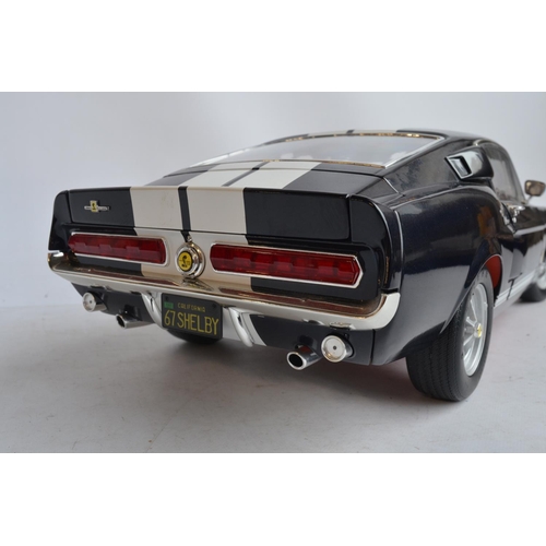 481 - Very well made 1/8th scale 1967 Shelby GT500 Mustang car model by DeAgostini Publications as built f... 