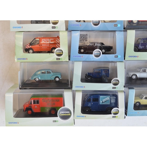 578 - 35 cased OO gauge (1/76 scale) vehicle models by Oxford Diecast. All models appear in mint condition... 