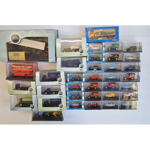 579 - 36 cased OO gauge (1/76 scale) vehicle models by Oxford Diecast, Cararama, BT Models and Hornby to i... 