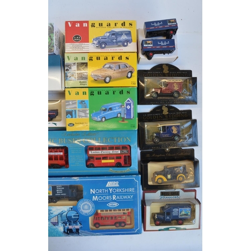 580 - Collection of boxed and unboxed model vehicles, various scales and manufacturers to include Lledo, O... 