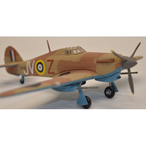 598 - 3 boxed 1/72 scale diecast Corgi Hawker Hurricane models, all limited edition: Hurricane Mk1 (Trop),... 