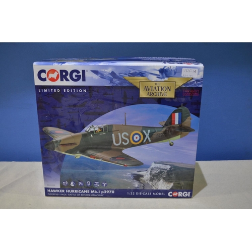 604 - A boxed Corgi Aviation Archive limited edition (114/1000) 1/32 scale Hawker Hurricane Mk.1, P2970, G... 