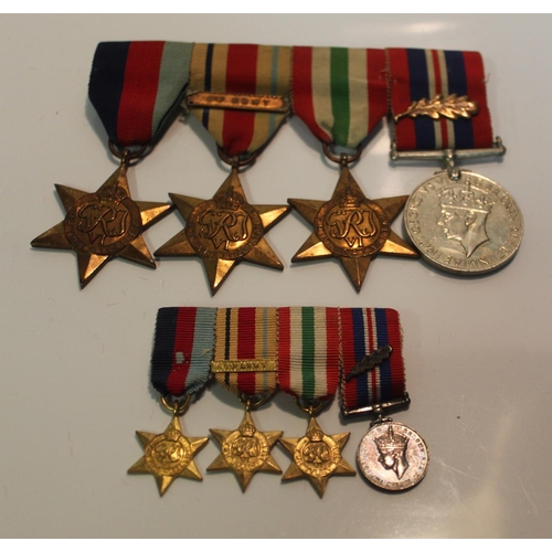13 - Set of WWII Medals (Recipient Unknown), The 1939-45 Star, The Africa Star with 8th Army clasp, The I... 