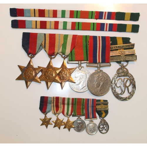 4 - Group of WWII Medals (Unknown Recipient). 1939-45 Star, Africa Star, Italy Star, Defence Medal, War ... 