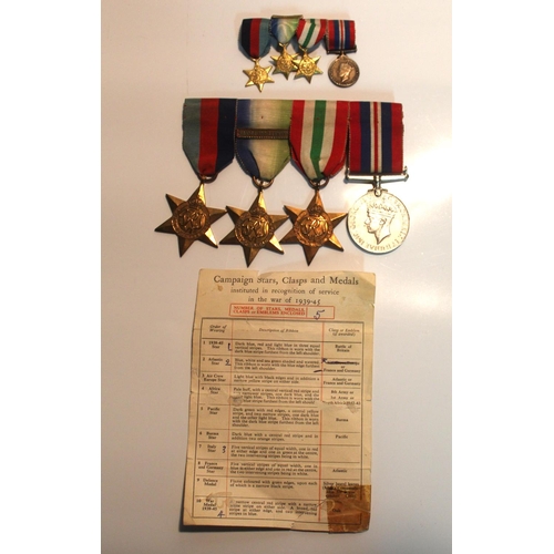 6 - Set of WWII Medals (as per family information, the medals were awarded to Joseph Sayer), The 1939-45... 