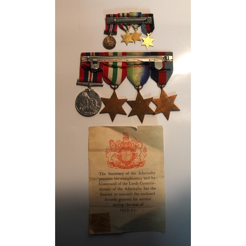 6 - Set of WWII Medals (as per family information, the medals were awarded to Joseph Sayer), The 1939-45... 