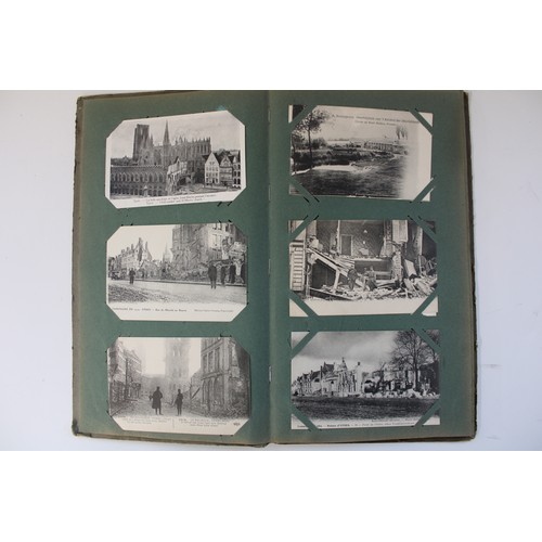 331 - Early C20th Postcard album containing mainly Royal Navy related photos and RPPCs c1915 to 1921 incl.... 