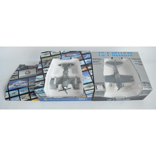 602 - Two boxed Armour Collection 1/48 diecast aircraft models to include P-47D Thunderbolt in RAF SEAF ma... 