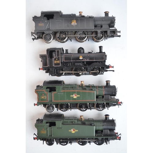 564 - Four OO gauge electric steam train models from Bachmann to include DCC On Board 32-076DC etc. All lo... 