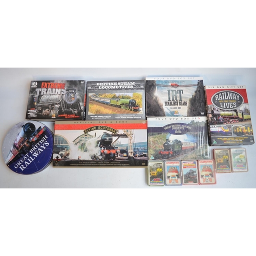 583 - Collection of mostly railway related DVD's to include boxed sets (Flying Scotsman, Extreme Trains, G... 