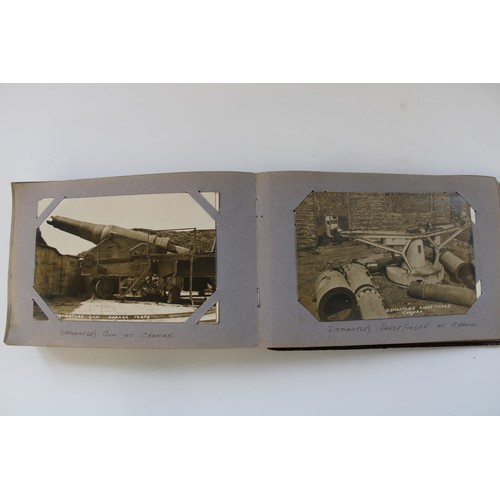 332 - c1920s postcard album showing postcards, photos and RPPCs from a Royal Navy telegraphists world tour... 