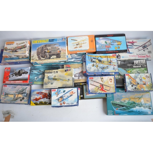 591 - Collection of unbuilt plastic model kits, various manufacturers and scales to include Revell, Matchb... 