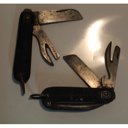 45 - British Army Jack Knife by M.Slater, dated 1951, and another, unnamed dated 1940, (2)
