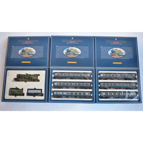 535 - Three Hornby OO gauge limited Presentation Edition Flying Scotsman train packs (1972-1975) to includ... 