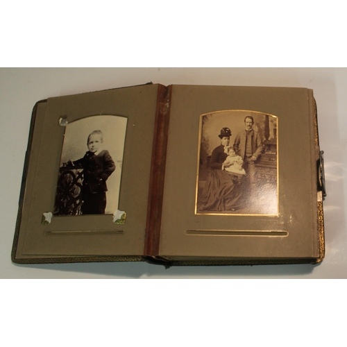 479A - Large collection of family photograph of mainly late Victorian era. Five leather bound albums and lo... 