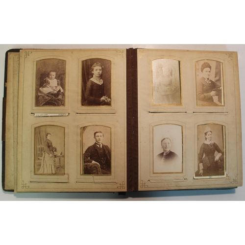 479A - Large collection of family photograph of mainly late Victorian era. Five leather bound albums and lo... 