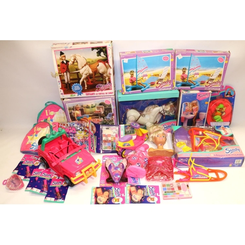 101 - Collection of 1980s/1990s Sindy play sets incl. 'Catamaran' x2, 'Snow Adventure', 'Gallop Fun' etc.,... 