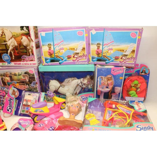 101 - Collection of 1980s/1990s Sindy play sets incl. 'Catamaran' x2, 'Snow Adventure', 'Gallop Fun' etc.,... 