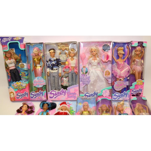 103 - Collection of 1990s/2000s Sindy dolls with original packaging, incl. 'Friends and Family', 'Magical ... 