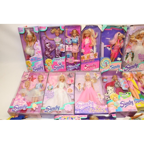 104 - Collection of 1990s/2000s Sindy and Paul dolls, majority with original packaging, incl. 'Puppy Feed ... 