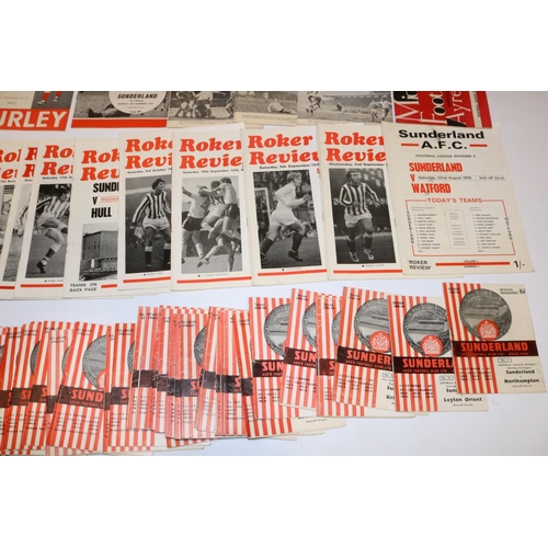 235 - Collection of Sunderland home and away football programmes, 1960s/1970s, incl. Newcastle United v Su... 