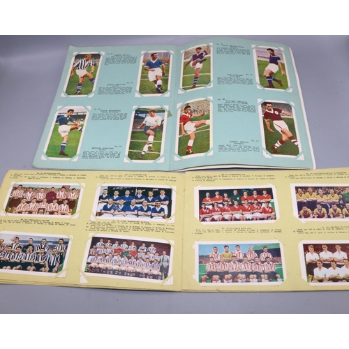 236 - Soccer Picture card album, and a Chix Bubble Gum Football Picture Album, both complete (2)