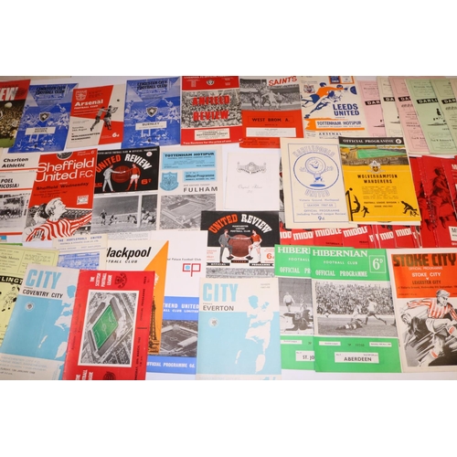 237 - Collection of football programmes, 1960s, various clubs, incl. Middlesborough, Leeds United, Liverpo... 