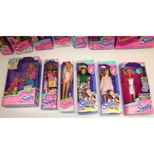 92 - Collection of boxed 1990s Sindy dolls incl. 'Mega Hair', 'Magic Pedalling Patti', 'I Love Glitter Na... 