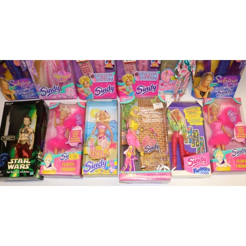 97 - Collection of 1990s/2000s Sindy dolls with boxes, incl. 'Sabrina the Teenage Witch', 'Talking Fun Ph... 