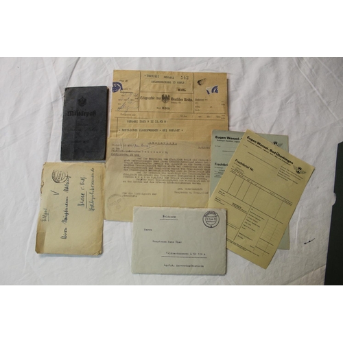 17A - Large collection of ephemera, relating to life in the German army during WW2, letters home with some... 