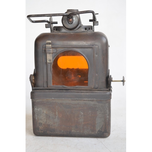 643 - Vintage British Railways Lamp Manufacturing & Railway Supplies Ltd Adlake oil burning warning lamp w... 