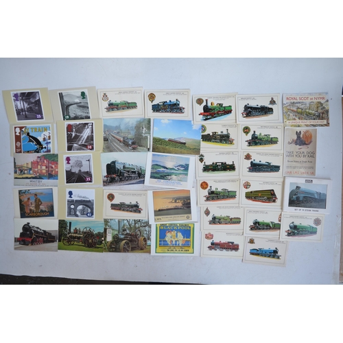 635A - Collection of British Railways stamps, first day and commemorative covers, 2 identical and complete ... 