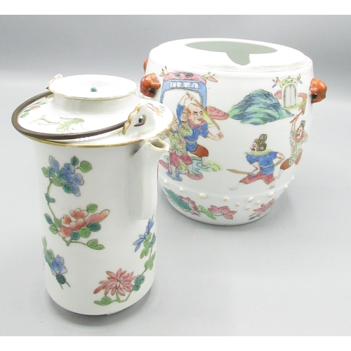 164 - Royal Crown Derby Imari small pot/vase, G.Boyer Limoges partial tea set, brass and wood spirit level... 