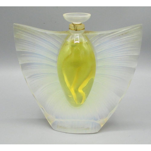 53 - Lalique Parfum Flacon Collection perfume, 40ml bottle in clear and opalescent glass, moulded with a ... 