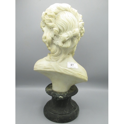 62 - Louis Beatux of Paris bust of a lady, H43.5cm