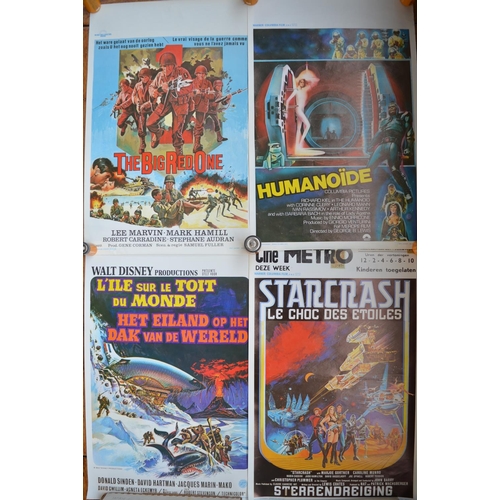 932 - Six small vintage foreign release movie posters, all approx W35xH54cm, a large photograph of Winston... 