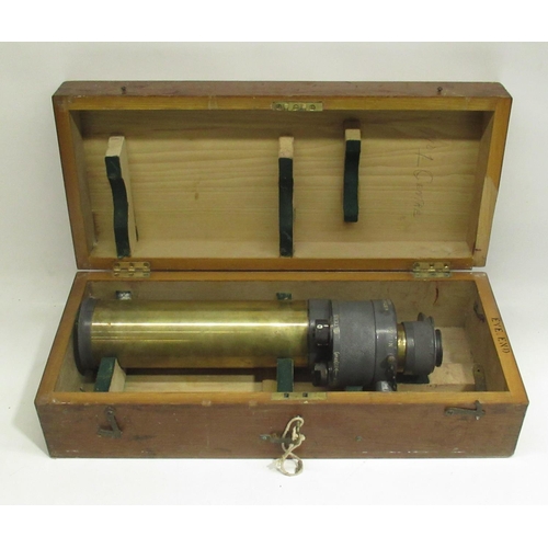 272 - W. Ottway & Co., Ltd., London - cased WWII British Issue Prismatic  Monocular Gunsighting Telescope ... 