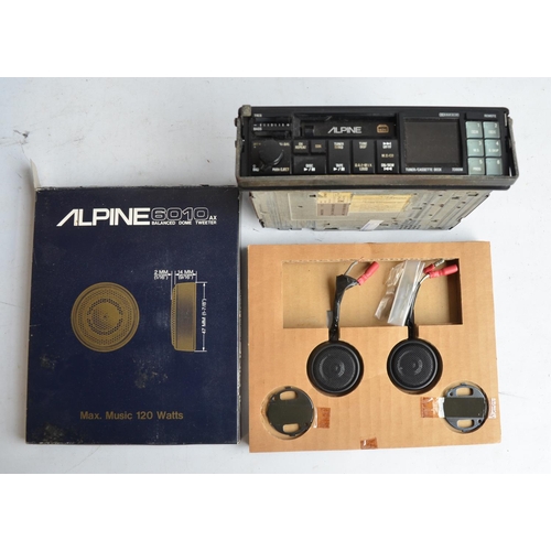 934 - Collection of Alpine car stereo equipment to include 2x 3541 Bridgeable Power Amplifiers, 3339 Elect... 