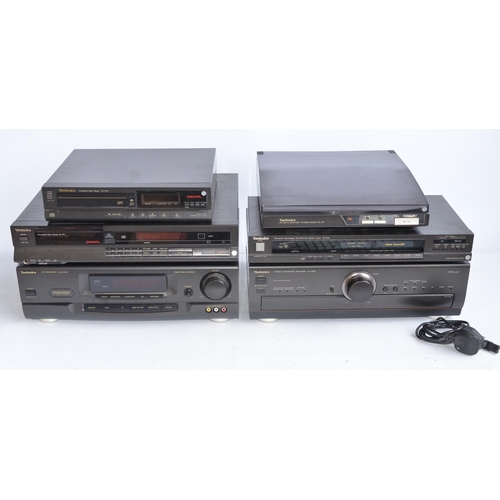 935 - Collection of boxed Technics Hi-Fi equipment to include Sh-AV500 AV Processor, SU-A800 Stereo Integr... 