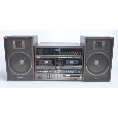 936 - Vintage and well looked after boxed Technics SA-X22WRL LW/MW/FM Stereo Double Cassette Receiver with... 