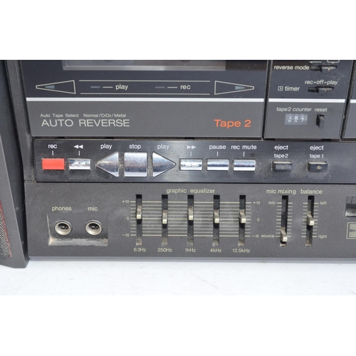 936 - Vintage and well looked after boxed Technics SA-X22WRL LW/MW/FM Stereo Double Cassette Receiver with... 