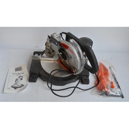 940 - Boxed Challenge 1200 Watt Mitre Saw in working order with instruction manual and accessories