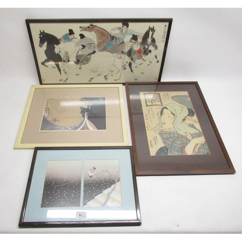95 - Morita Designs 1983; Study of a Geisha, ltd.ed colour print of 80, pub. Curwen Press, 23cm x 31cm an... 