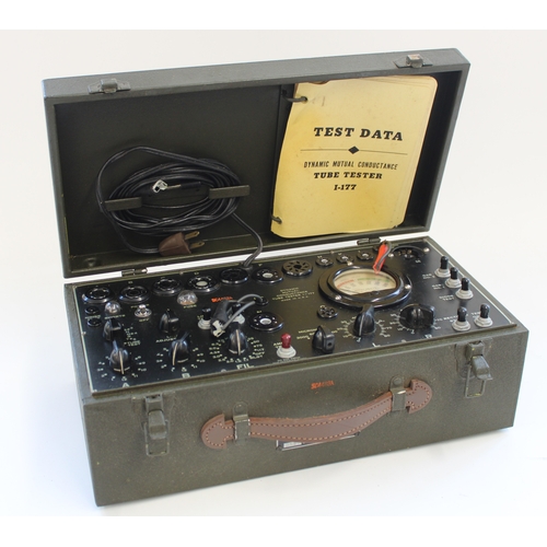 103 - WWII period US Army Signal Corps. Dynamic tube/valve tester model I-177